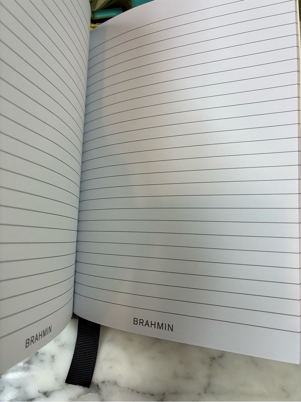 Brahmin Mixed Material Anthracite Flashback Leather Notebook Journal - Rare NWT - Picture 5 of 5